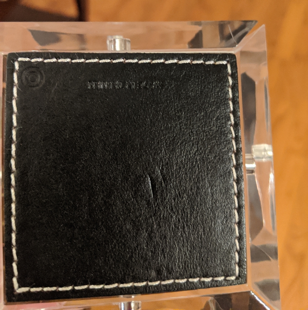 Coach Lucite and Leather Picture Block - Picture 2 of 3